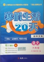 寒假生活20天 初中文科 语文 六年级 答案 文汇出版社 - 封面