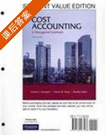 Cost Accounting 课后答案 (Charles T.) - 封面