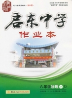 启东中学作业本 八年级 物理 下 答案 (JS) 江苏版 (王生) 龙门书局 - 封面