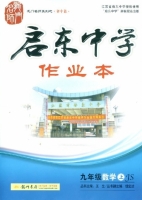 启东中学作业本 九年级 数学 上 答案 (JS) 江苏版 (王生) 龙门书局 - 封面