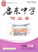 启东中学作业本 九年级 化学 下 答案 (HJ) 沪教版 (王生) 龙门书局 - 封面