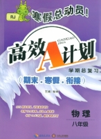 寒假总动员 高效A计划 期末.寒假.衔接 物理 八年级 答案 (RJ) 人教版 (呈祥) 海南出版社 中南大学出版社 - 封面