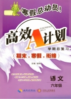 寒假总动员 高效A计划 期末.寒假.衔接 语文 六年级 答案 海南出版社 中南大学出版社 - 封面