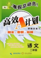寒假总动员 高效A计划 期末.寒假.衔接 语文 二年级 答案 海南出版社 中南大学出版社 - 封面
