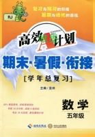 高效A计划 期末暑假衔接 数学 五年级 答案 海南出版社 - 封面