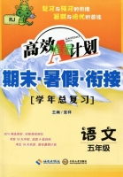 高效A计划 期末暑假衔接 语文 五年级 答案 海南出版社 - 封面