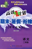 高效A计划 期末暑假衔接 语文 二年级 答案 海南出版社 - 封面