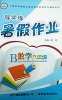 导学练 暑假作业 数学 八年级 答案 (张宏) 云南教育出版社 - 封面