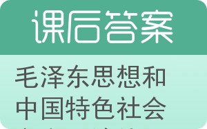 毛泽东思想和中国特色社会主义理论体系概论答案 - 封面