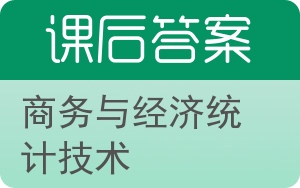 商务与经济统计技术答案 - 封面