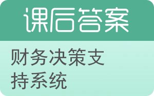 财务决策支持系统答案 - 封面