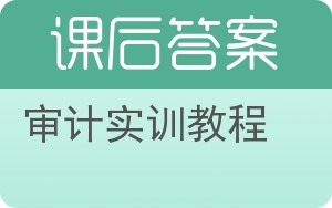 审计实训教程答案 - 封面