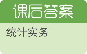 统计实务答案 - 封面