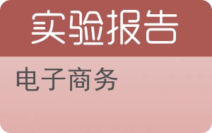 电子商务实验报告 - 封面