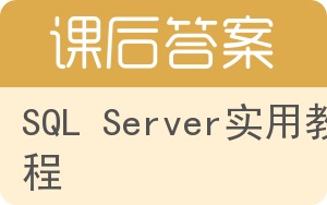 SQL Server实用教程第三版答案 - 封面