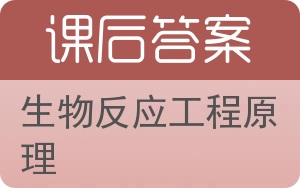 生物反应工程原理第三版答案 - 封面