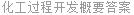 化工过程开发概要答案