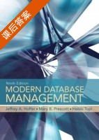 Modern Database Management 第九版 课后答案 (JEFFREY A. HOFFER) - 封面