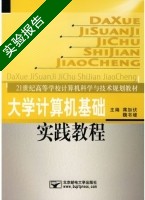 大学计算机基础实践教程 实验报告及答案 (蒋加伏 魏书堤) - 封面