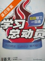 学习总动员 阶段复习一本通 语文 八年级 答案 (YW) 语文版 - 封面