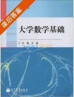 大学数学基础 课后答案 (马锐 马锐) - 封面