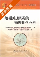 熔融电解质的物理化学分析 课后答案 ([斯洛伐克]V.丹而克 高炳亮) - 封面