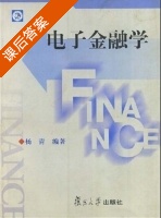 电子金融学 课后答案 (杨青) - 封面