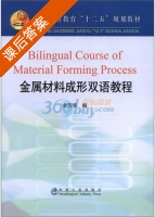 金属材料成形双语教程 课后答案 (余万华) - 封面
