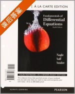 Fundamentals of Differential Equations 第八版 课后答案 (Nagle Saff) - 封面