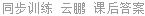 同步训练 云鹏 课后答案
