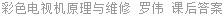 彩色电视机原理与维修 罗伟 课后答案