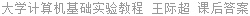 大学计算机基础实验教程 王际超 课后答案