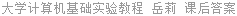 大学计算机基础实验教程 岳莉 课后答案