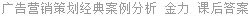 广告营销策划经典案例分析 金力 课后答案