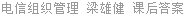电信组织管理 梁雄健 课后答案