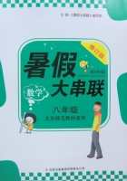 暑假大串联 八年级 数学 答案 修订版 吉林出版集团有限责任公司 - 封面